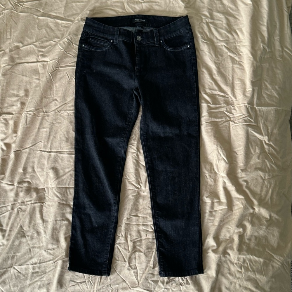 White House Black Market Cropped Black Jeans